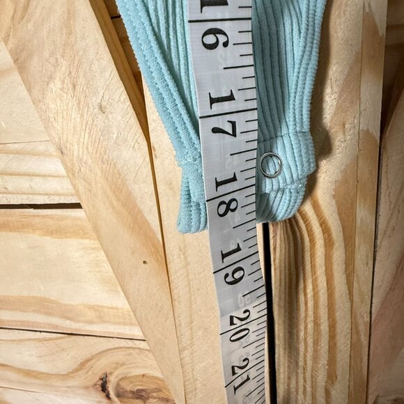 Medium, Ribbed,  Light Blue, Thin Strapped, Forever 21, Bodysuit - Picture 5 of 6